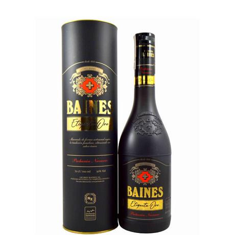 Butelka Baines Oro pacharán z etui