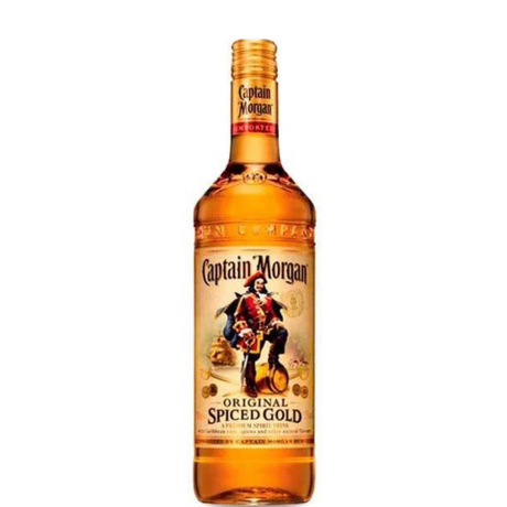 Złota butelka Captain Morgan Spice
