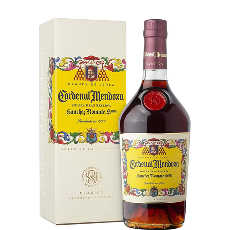Bottle of Cardenal Mendoza with case