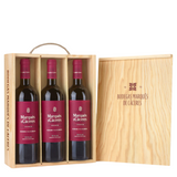 MARQUES DE CACERES Crianza 2021 Drewniana skrzynka x3 butelki