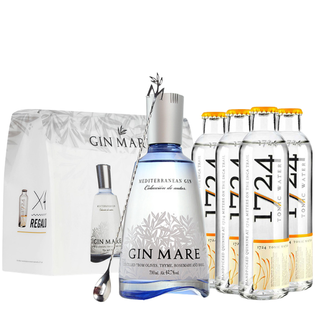 GIN MARE + 4 tonics 1724 + curled spoon