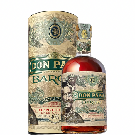 Butelka rumu Don Papa Baroko z etui