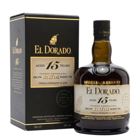 Butelka rumu El Dorado 15 lat z etui