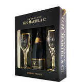 GH MARTEL PRESTIGE BRUT + 2 Glasses