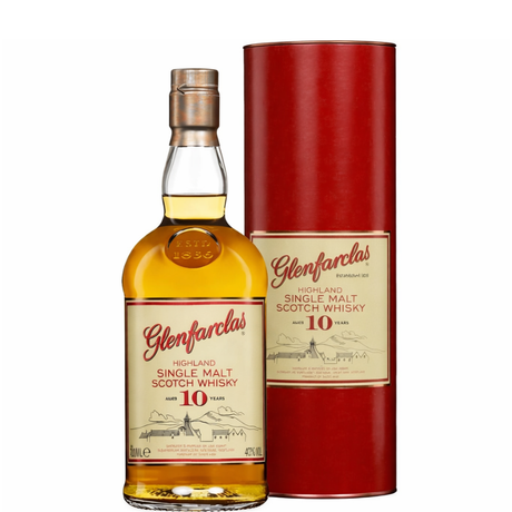 Butelka Glenfarclas 10 lat z etui