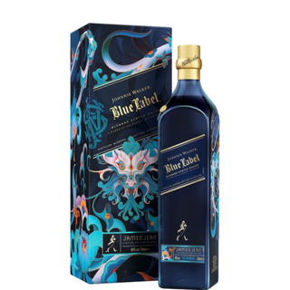 JOHNNIE WALKER NIEBIESKA ETYKIETA ROK DREWNIANEGO SMOKA