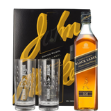 JOHNNIE WALKER BLACK LABEL Etui + 2 szklanki