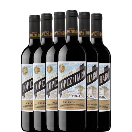6 bottles of Lopez de Haro Crianza 2022