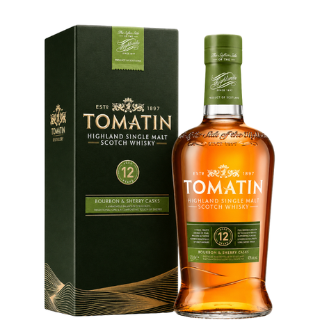 Butelka Tomatin 12 lat z etui
