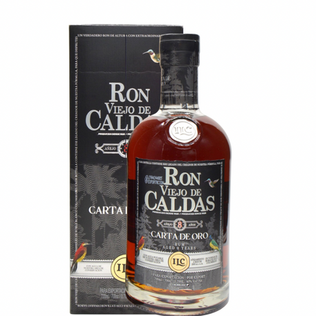 Butelka Starego Rumu z Caldas Carta de Oro z etui
